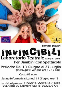 parte il laboratorio teatrale a calimera