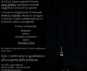 Cena al buio: un’indimenticabile esperienza alla scoperta dei nostri sensi