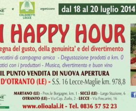 Corigliano D’Otranto: tre serate di “Agri Happy Hour”