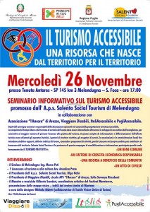 IL TURISMO ACCESSIBILE: UNA RISORSA CHE NASCE DAL TERRITORIO PER IL TERRITORIO