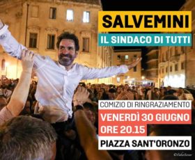 Lecce, domani la proclamazione di Carlo Salvemini a sindaco della città