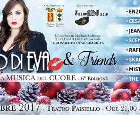 A Lecce concerto di solidarietà: “Il Peccato di Eva & Friends – La Musica del Cuore”